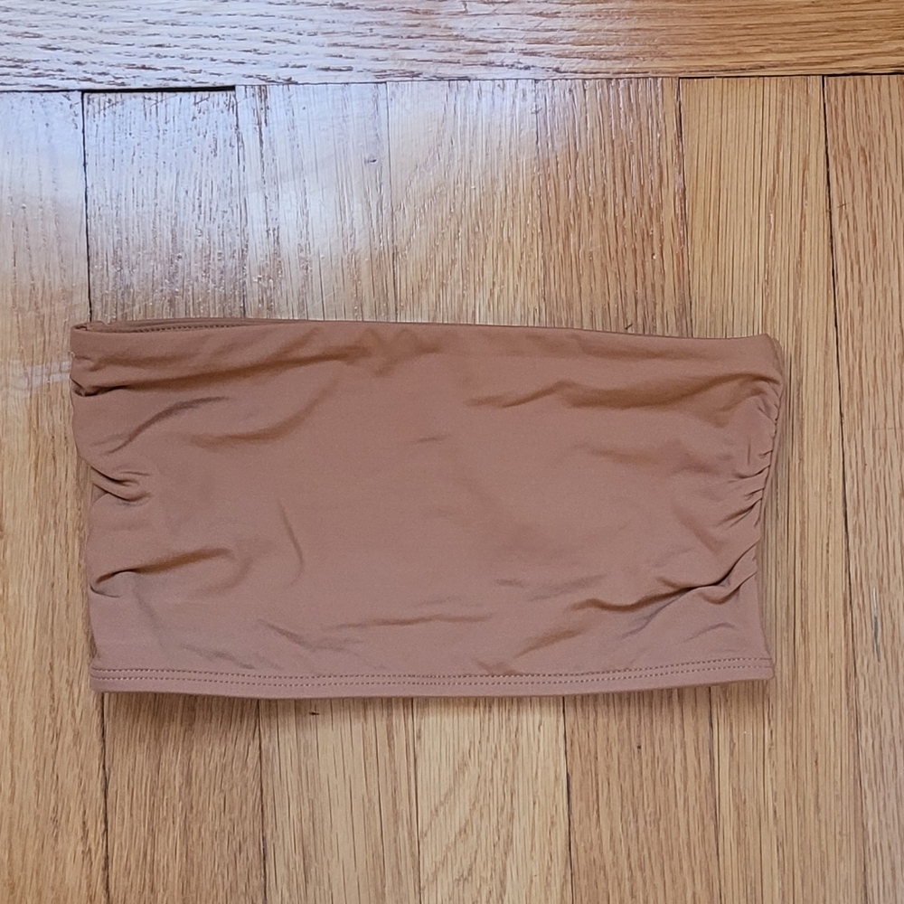 MONDAY SWIMWEAR BORA BORA BANDEAU TOP IN TOFFEE - Picture 4 of 5
